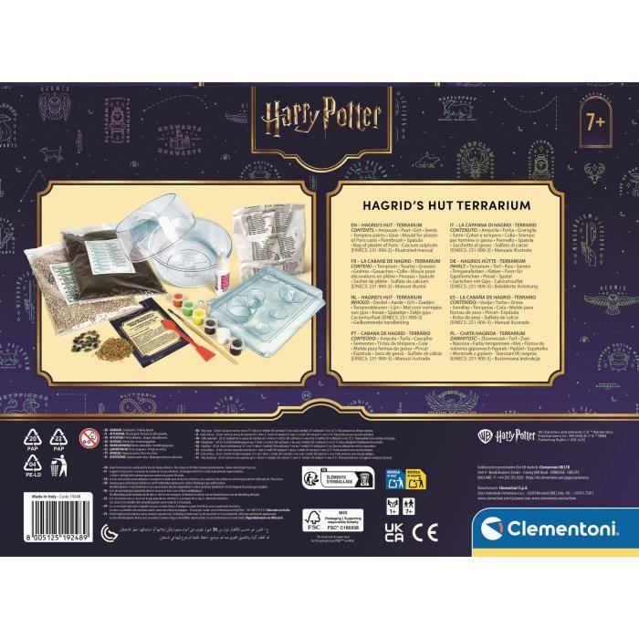 Terrarium Harry Potter - Clementoni - Hagrid hut to reproduce
