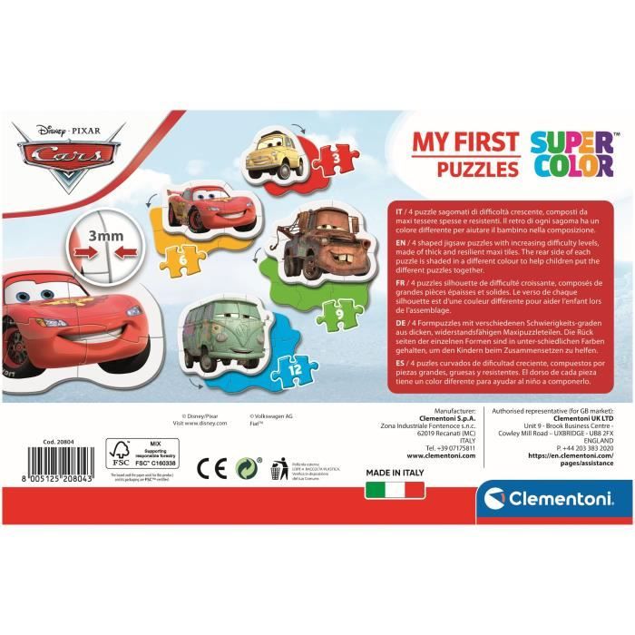 CARS - Mon Premier Puzzle 3-6-9-12 pieces