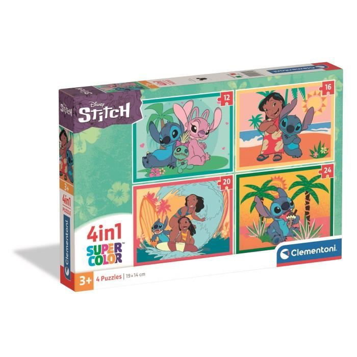 CLEMENTONI - 4 in 1 puzzle - Stitch