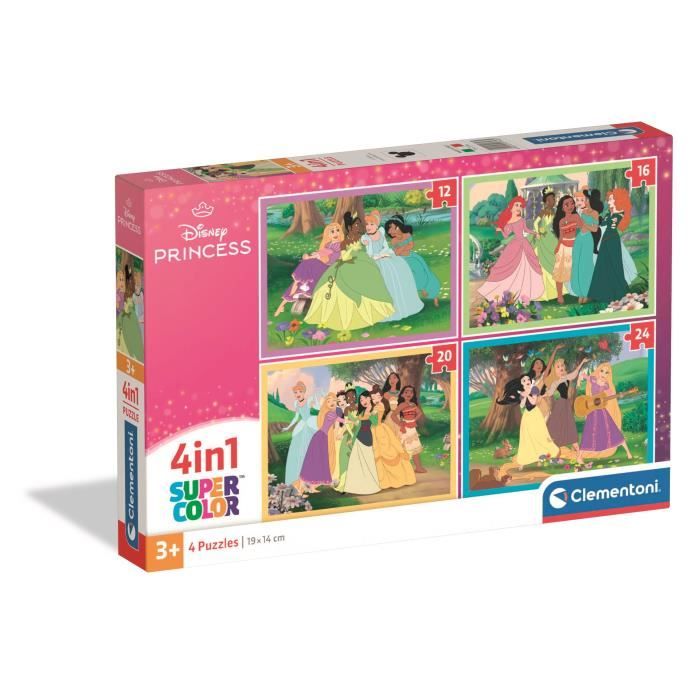 CLEMENTONI - 4 in 1 puzzle - Disney Princess