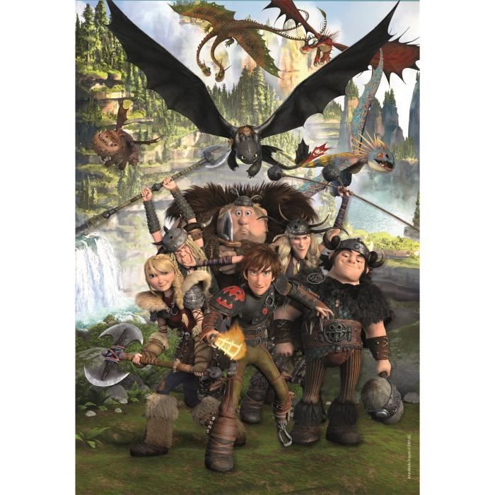 CLEMENTONI - 180 pieces Super - Dragons
