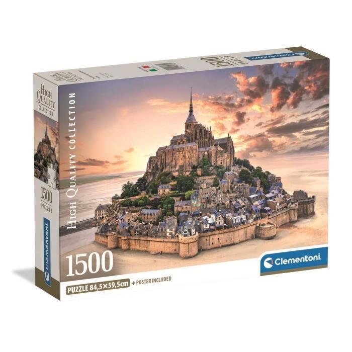 CLEMENTONI - Compact 1500 pieces - Mont Saint-Michel