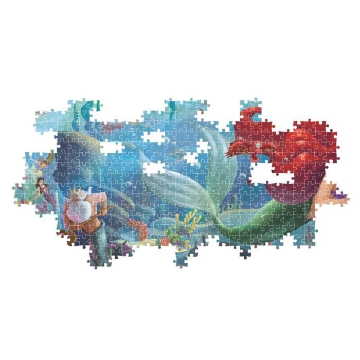 CLEMENTONI - Compact 1000 pieces Panorama - The Little Mermaid