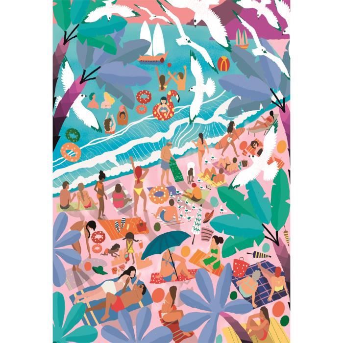 CLEMENTONI - Compact 1000 pieces - Sunday at the Beach