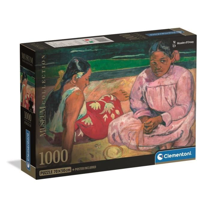 CLEMENTONI - Compact 1000 pieces - Gauguin: Women of Tahiti