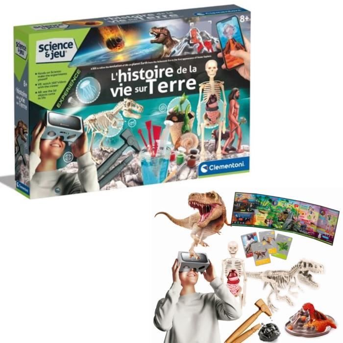 Clementoni - Science and gaming - The history of life on Earth - Virtual Reality - More than 50 experiments - Made in Italy