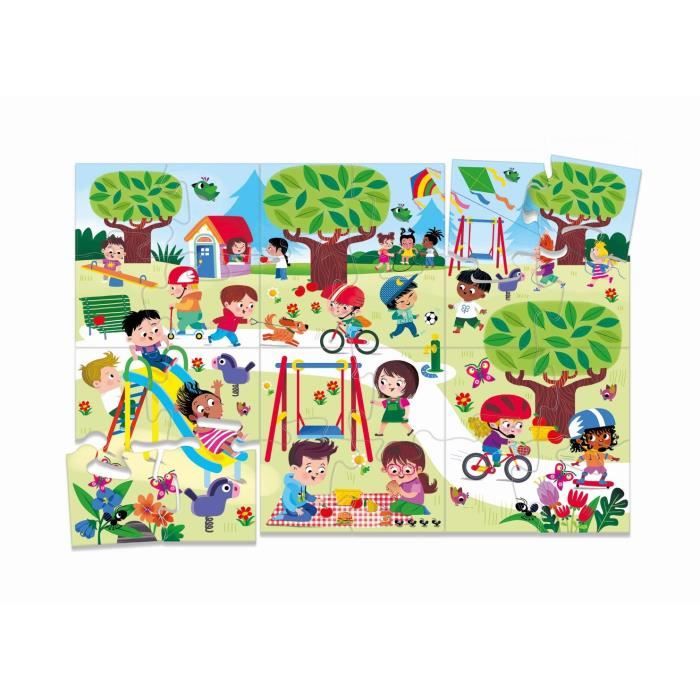 Clementoni - Box of 8 games in 1 - Educational games shapes, colors, numbers, quantities - Ages 3 and up