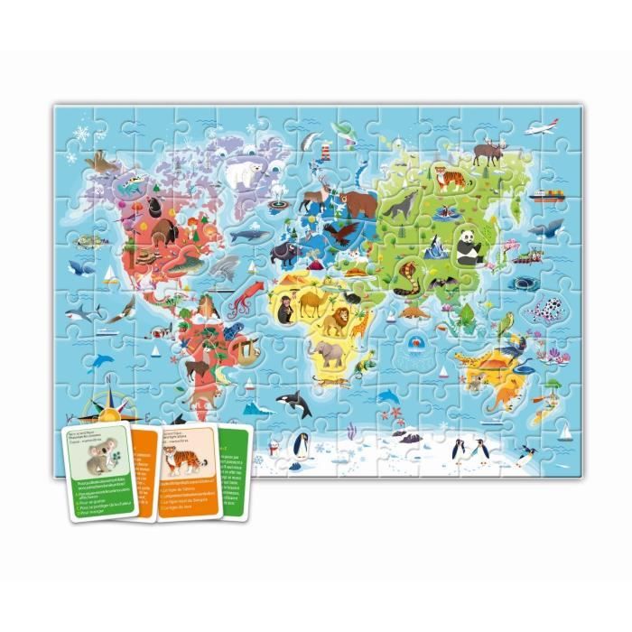 Clementoni - Puzzle to discover the world - With activities, challenges, raffle and research game - Ages 6 and up