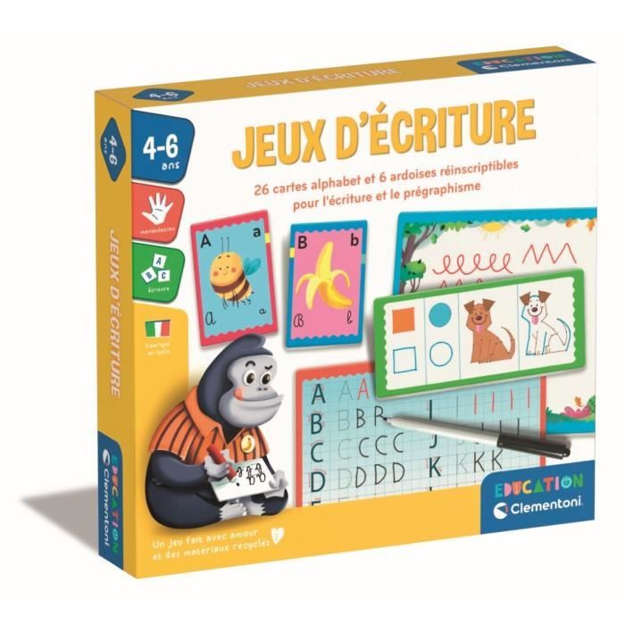 Clementoni - Writing games box - 23 activities - Ages 4 and up