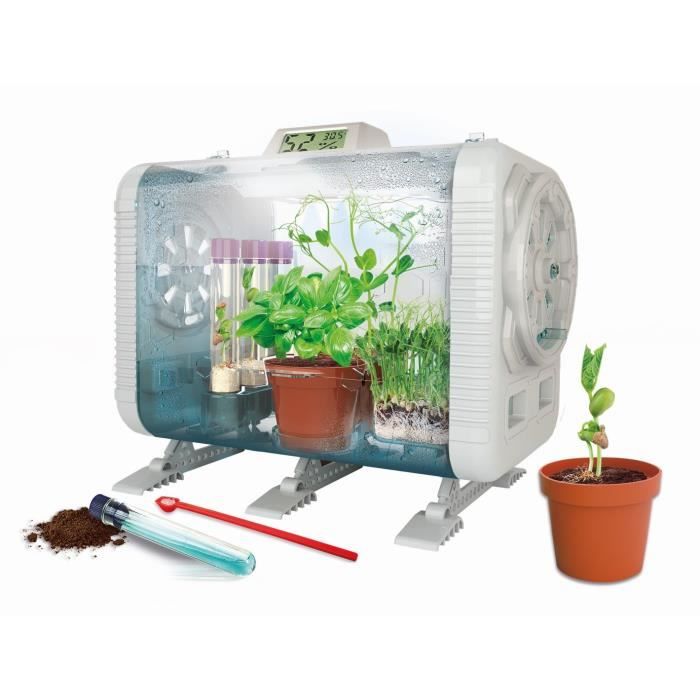 CLEMENTONI - My high-tech greenhouse - 3 ways to grow - Sensors to control brightness, temperature and humidity -
