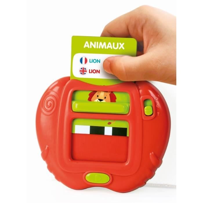 CLEMENTONI - My first 100 words Bilingual - Educational toys - 2 game modes: Quiz and discovery - Sounds and nursery rhymes