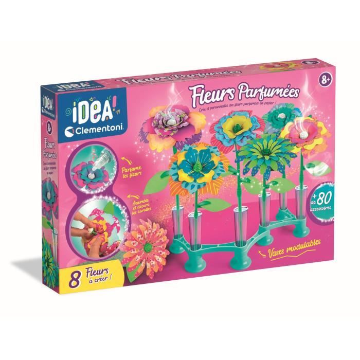 CLEMENTONI - Scented flowers to create - 7 creations - IDEA - From 7 years old