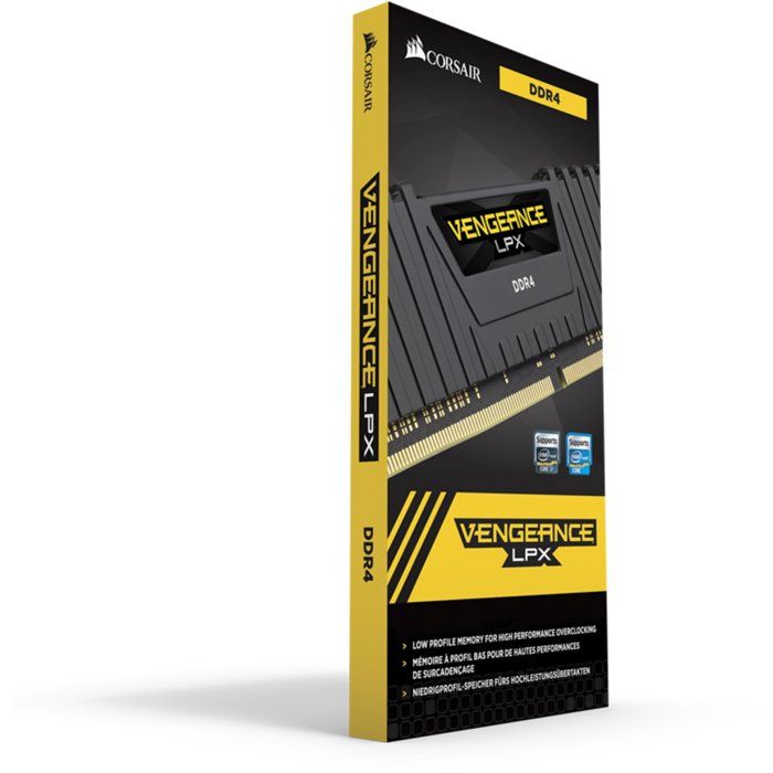 CORSAIR DDR4 PC Memory - Vengeance LPX 16 GB (2 x 8 GB) - 2666 MHz - CASE 16 (CMK16GX4M2A2666C16)