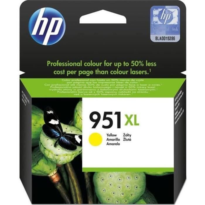 Genuine HP 951XL Yellow Ink Cartridge for HP OfficeJet Pro 251dw / 276dw / 8100/8600 (CN048AE)