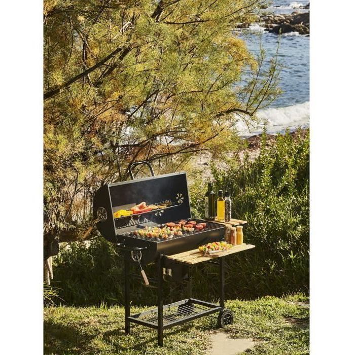 MIKE charcoal barbecue - Cooking surface 71 x 35 cm