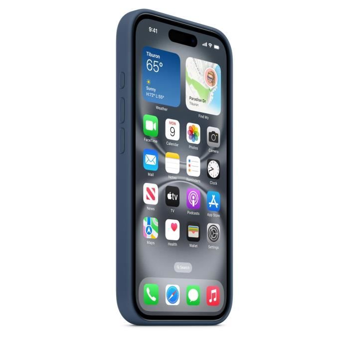 APPLE iPhone 16 - Silicone Case with MagSafe - Denim