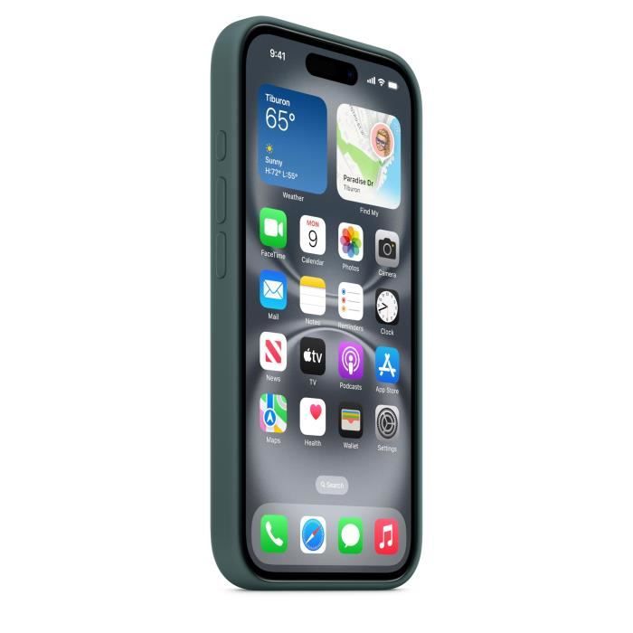 APPLE iPhone 16 - Silicone Case with MagSafe - Lake Green