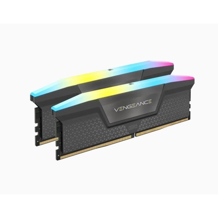 RAM memory - Corsair - revenge RGB DDR5 - 32GB 2x16gb DIMM - 6000 MHz - 1.40V - Gray (CMH32GX5M2B6000Z30K)