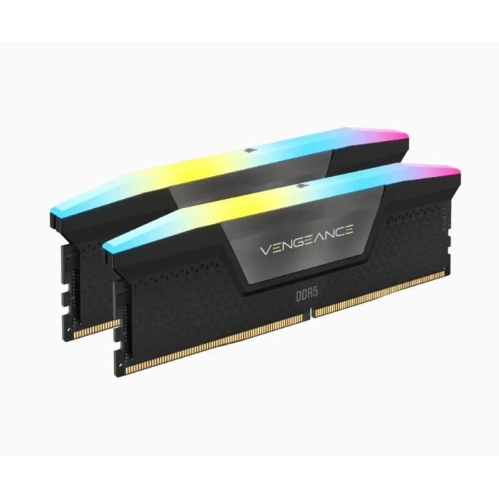 RAM memory - Corsair - revenge RGB DDR5 - 32GB 2x16gb DIMM - 5600 MHz - 1.25V - Black (CMH32GX5M2B5600C40K)