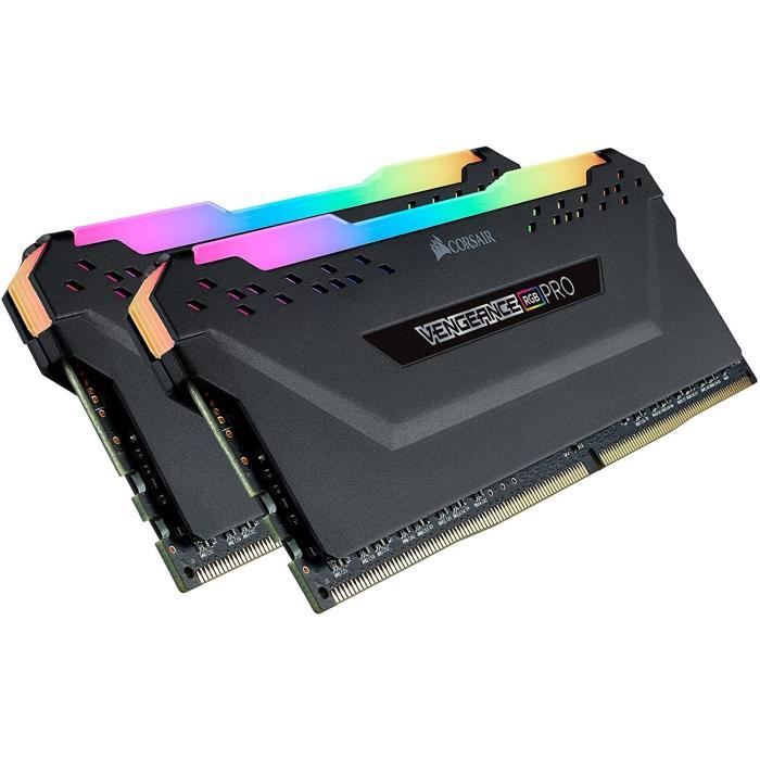 CORSAIR DDR4 PC Memory - VENGEANCE RGB PRO 32GB (2x16GB) - 3200MHz - CAS 16 (CMW32GX4M2E3200C16)