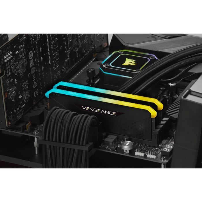 Corsair Vengeance RGB RS Memory 3200MHz 32GB (2x16gb) DDM DDR4 for AMD Ryzen & Intel XMP (CMG32GX4M2E3200C16)