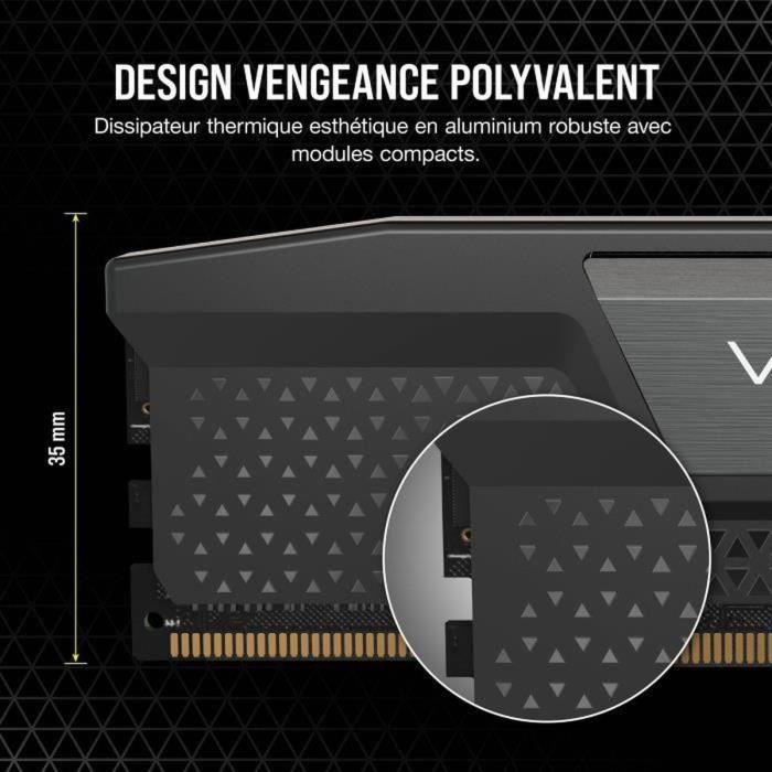 Corsair Vengeance 64GB 2x32gb - DDR5 5200MHz - CAS40 - Black (CMK64GX5M2B5200C40)