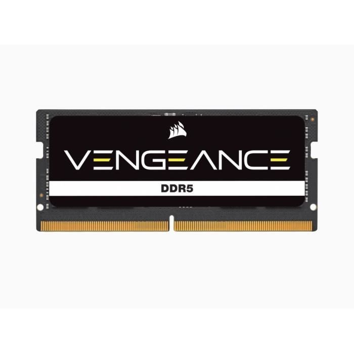 RAM memory - Corsair - revenge DDR5 - 32GB 1x32gb Sodimm - 4800 MHz - 1.1v - Black (CMSX32GX5M1A4800C40)