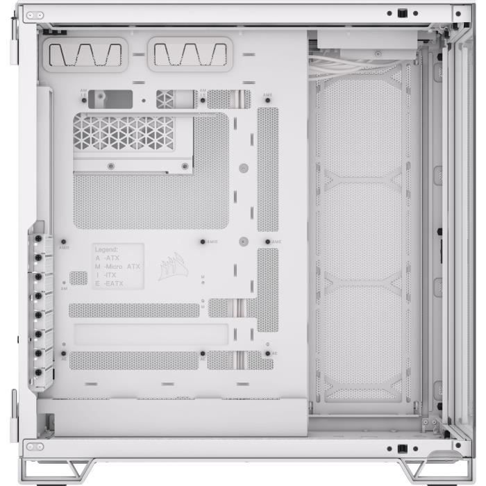 PC case - CORSAIR - 6500X Tempered Glass Mid-Tower Dual Chamber - White