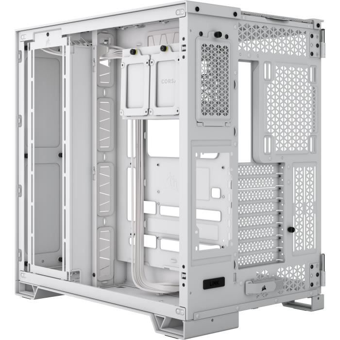 PC case - CORSAIR - 6500X Tempered Glass Mid-Tower Dual Chamber - White