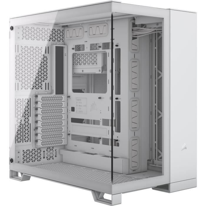 PC case - CORSAIR - 6500X Tempered Glass Mid-Tower Dual Chamber - White