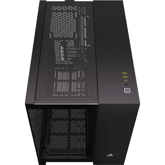 PC case - CORSAIR - 2500X Tempered Glass Micro ATX Dual Chamber - Black