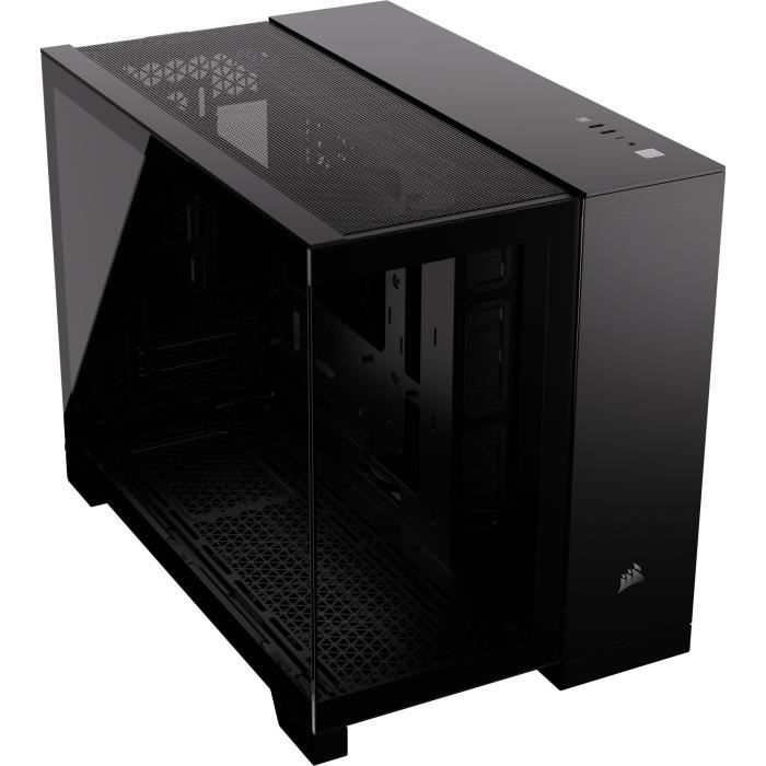 PC case - CORSAIR - 2500X Tempered Glass Micro ATX Dual Chamber - Black