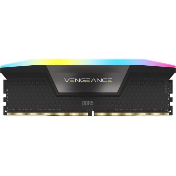 RAM - CORSAIR VEGEANCE RGB DDR5 - 32GB 2X16GB DIMM - 6200MHZ - UNBUFFERED, 36-39-39-76, STD PMIC, XMP 3.0