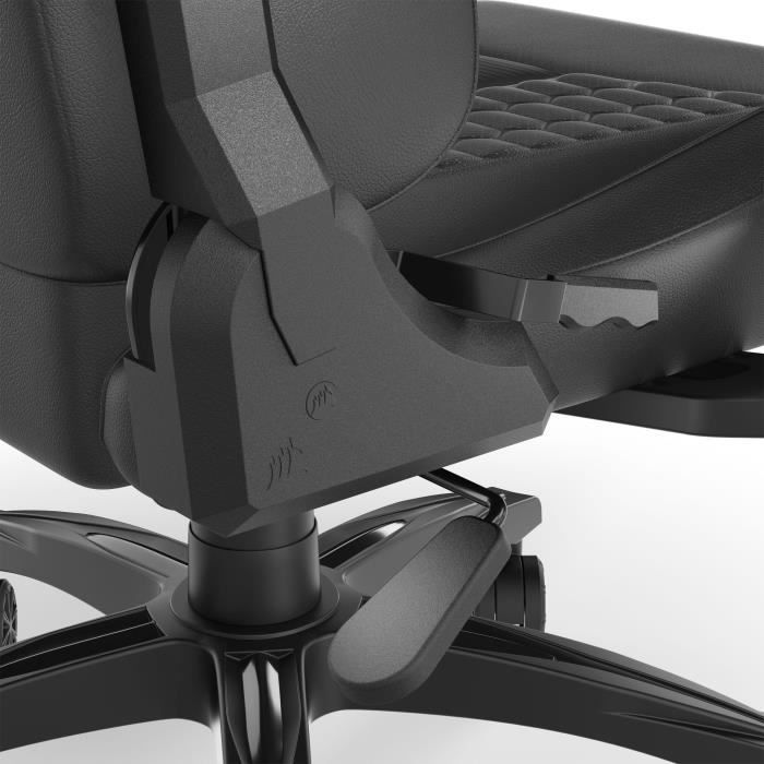 CORSAIR - Office chair - Gaming armchair - TC100 RELAXED - Faux leather - Ergonomic - Adjustable armrests - Black - (CF-9010050-WW)
