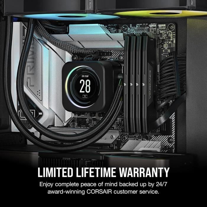RAM memory - CORSAIR - Vengeance DDR5 - 64GB 2x32GB DIMM -5200MT/s - Intel XMP - 1.25V - Black (CMK64GX5M2B5600C40)