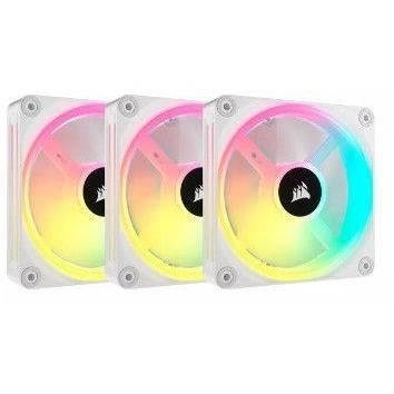 CORSAIR - QX RGB Series - iCUE LINK QX120 RGB WHITE - PC ventilation - 120mm - Starter Kit