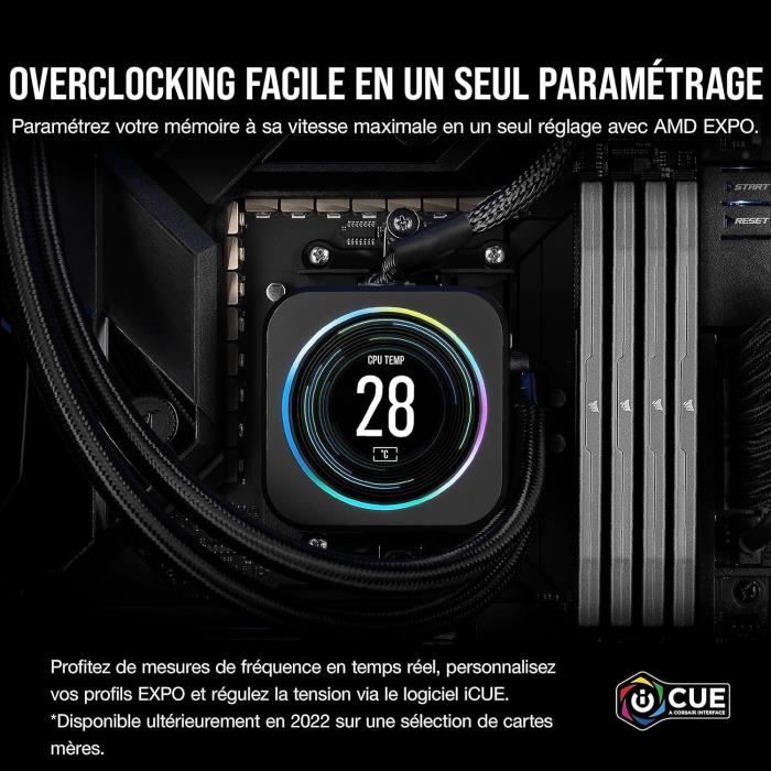 RAM - CORSAIR - CMK64GX5M2B6000Z30 - VENGEANCE - DDR5 - 64GB (2x32GB DIMMs) - 6000MT/s - CL 30 - 1.4V