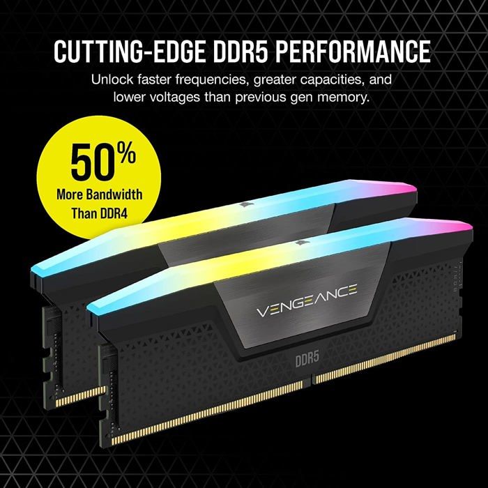 RAM - CORSAIR - Vengeance RGB - 32 GB - 6400 MHz - CL36 - Dual Channel