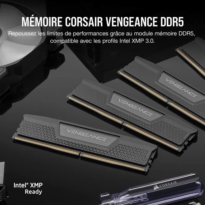 RAM Memory - CORSAIR - Vengeance DDR5 RAM 64GB (2x32GB) 6400MHz CL32 Intel XMP Compatible iCUE - Black