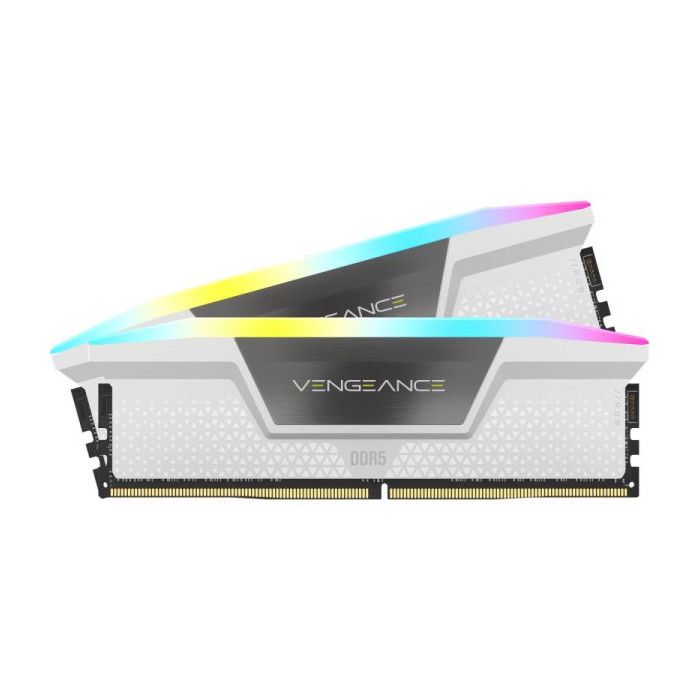 RAM Memory - CORSAIR - Vengeance RGB DDR5 RAM 32GB (2x16GB) 6000MHz CL30 Intel XMP Compatible iCUE - White
