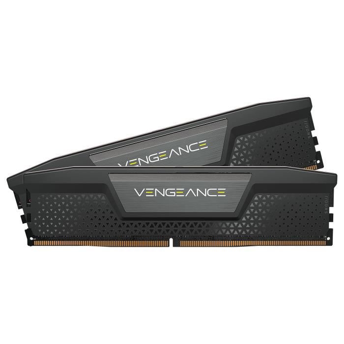 RAM memory - CORSAIR - Vengeance DDR5 - 32GB 2x16GB DIMM - 6000MT/s - Intel XMP - 1.40V - Black (CMK32GX5M2B6000Z30)