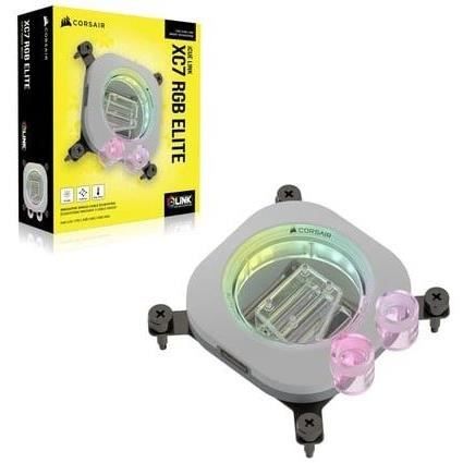 Water Cooling - CORSAIR - iCUE LINK XC7 RGB ELITE for Intel 1700 and AMD AM4/AM5 socket - White