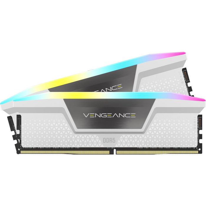 Corsair Vengeance RGB DDR5 32 GB (2 x 16 GB) 6000 MHz CL36 - White - Dual Channel Kit 2 RGB DDR5 PC5-48000 RAM strips -
