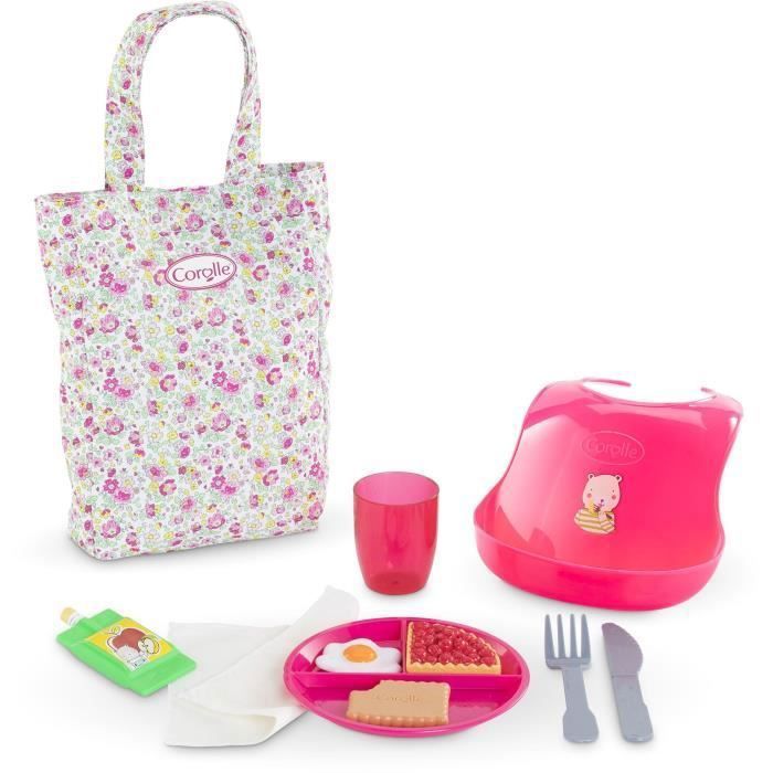 Baby doll accessories - COROLLE - Large Meal Box - For 36 and 42 cm baby dolls - 11 accessories - From 2 years old