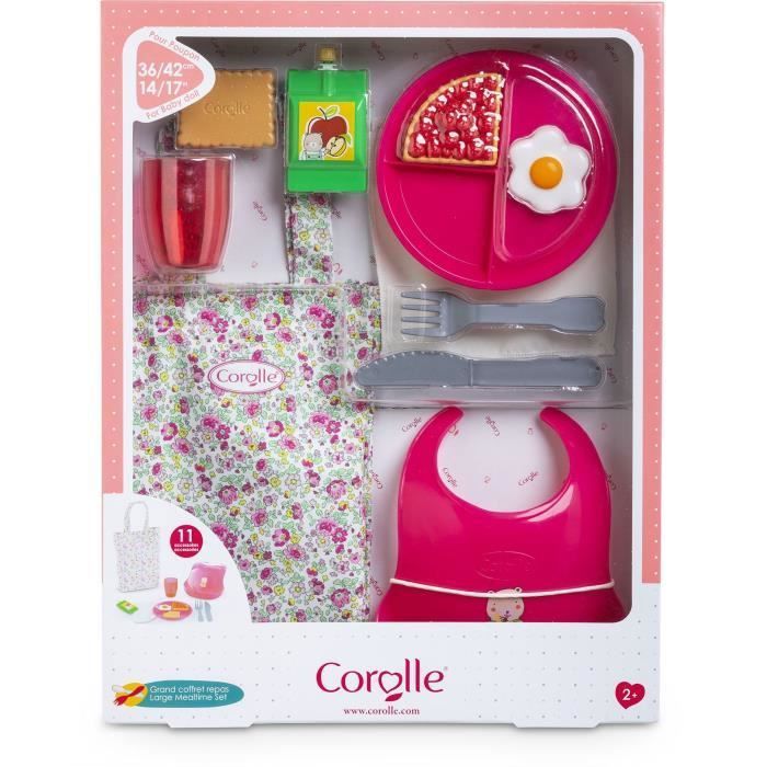 Baby doll accessories - COROLLE - Large Meal Box - For 36 and 42 cm baby dolls - 11 accessories - From 2 years old