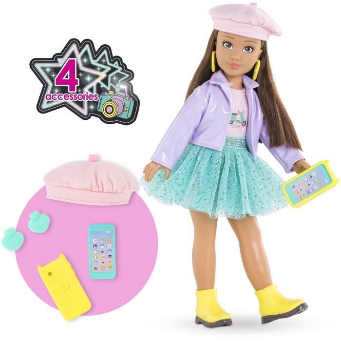 Mannequin Doll - COROLLE - Luna Fashion Week Paris - 28 cm - 4 accessories - Vanilla scent - From 4 years old