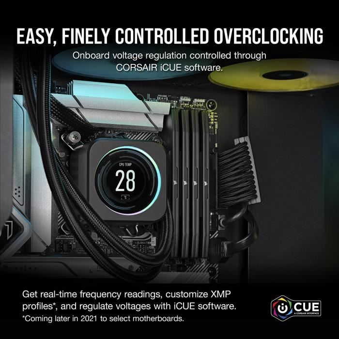 RAM Memory - CORSAIR - Vengeance DDR5 RAM 32GB (2x16GB) 5600MHz CL40 Intel XMP iCUE Compatible - Black (CMK32GX5M2B5600C40)