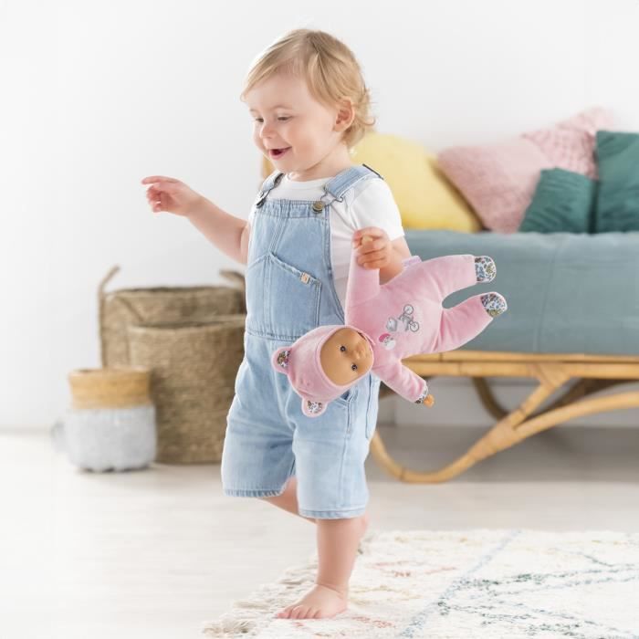 My Doudou COROLLE - Pti' Coeur Ours Rose - 30 cm - small baby doll - vanilla scent - from 9 months
