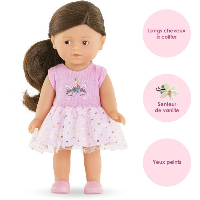 Mini doll - COROLLE - Romy Unicorn - 20 cm - vanilla scent - ready to offer