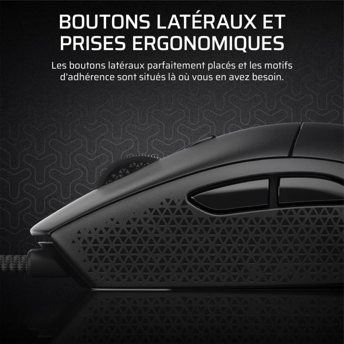 Wired Gaming Mouse - CORSAIR - M55 Wired - 16,000 DPI - Ergonomic - RGB Backlighting